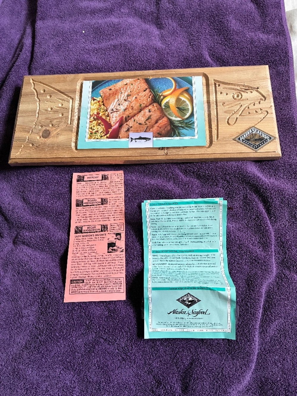 New Alaska Seafood Cedar Plank Baking Board
